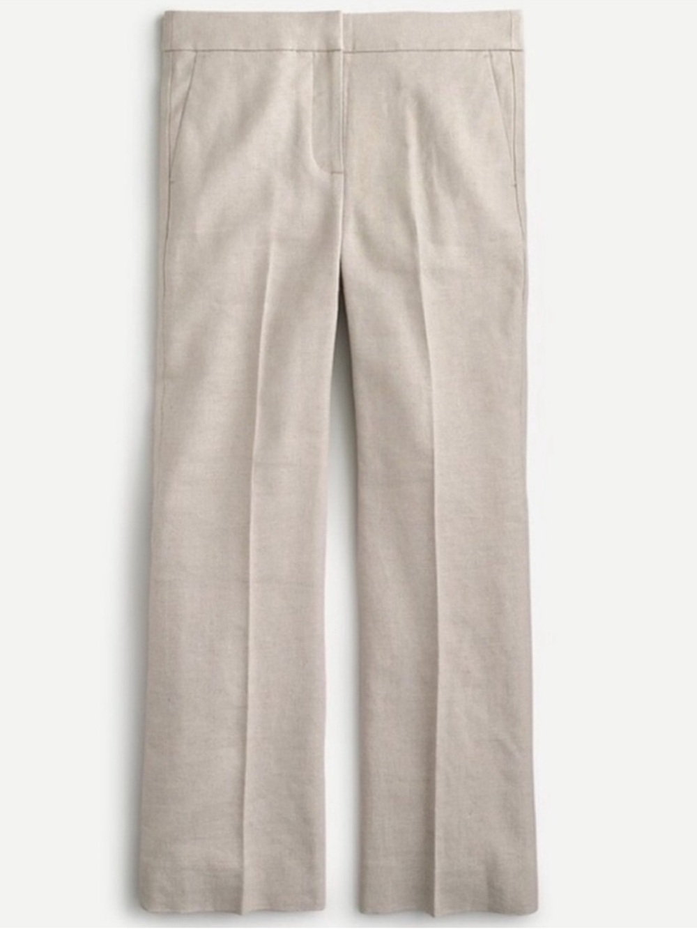 J. Crew Hayden Crop Linen Blend Pants